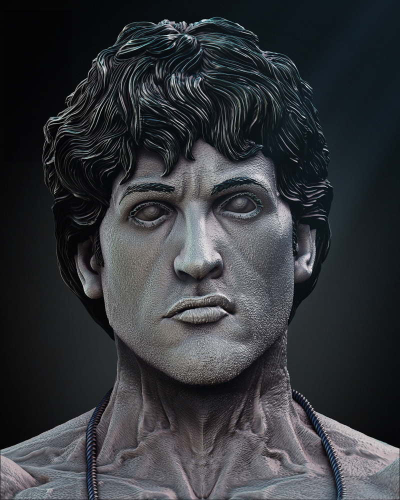 Rocky Balboa - Portrait Bust