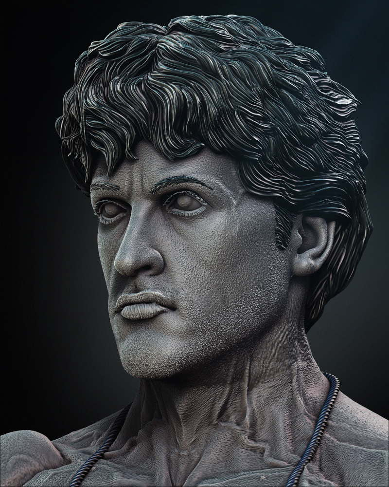 Rocky Balboa - Portrait Bust