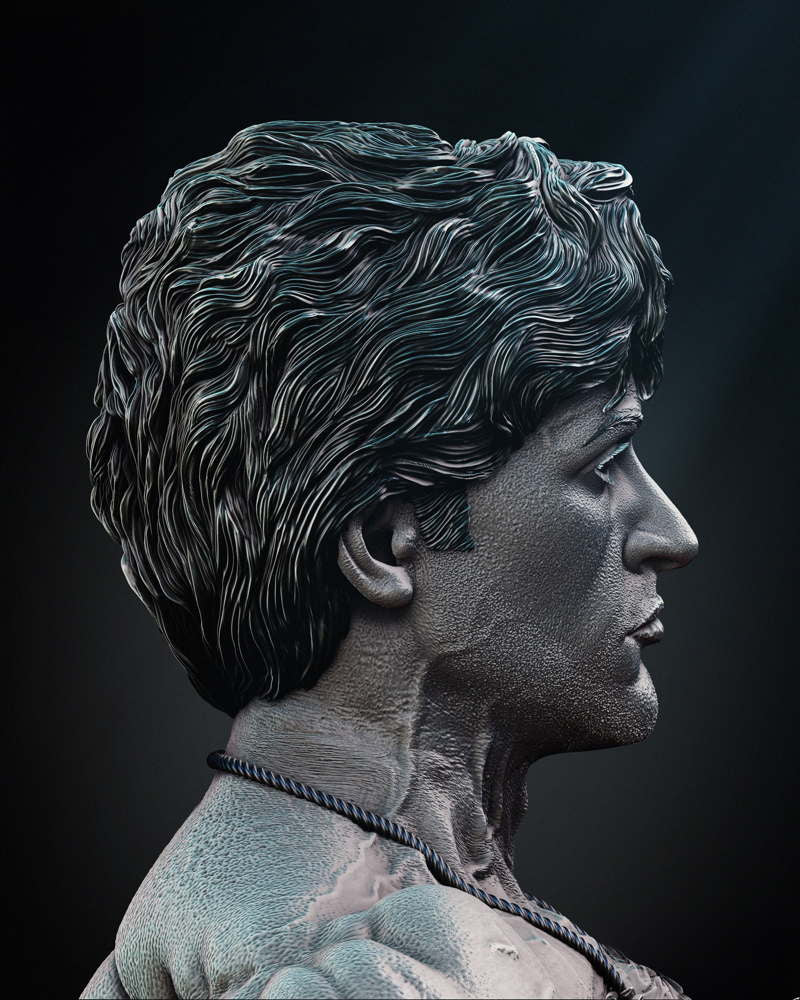 Rocky Balboa - Portrait Bust