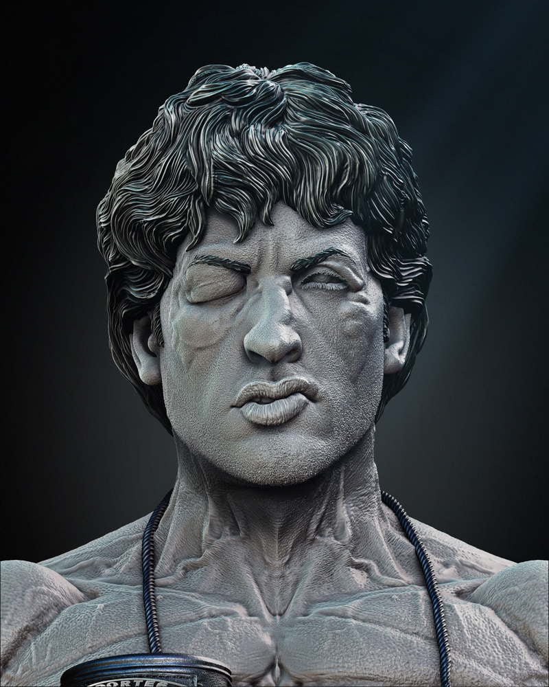 Rocky Balboa - Portrait Bust