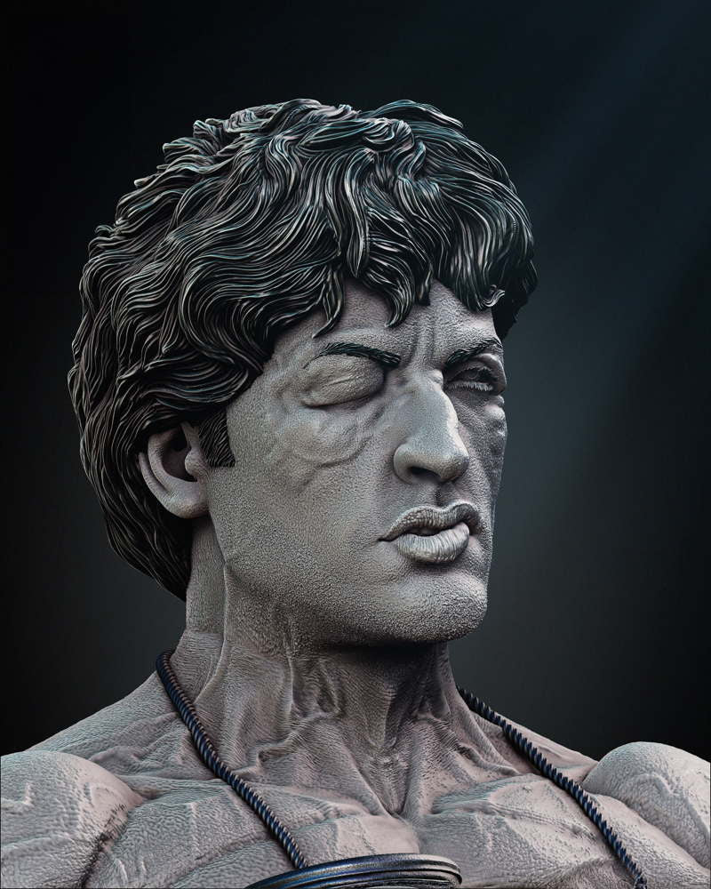 Rocky Balboa - Portrait Bust