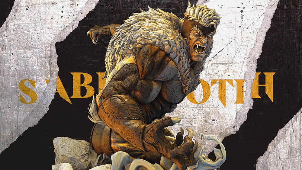 Sabretooth - Sculpture