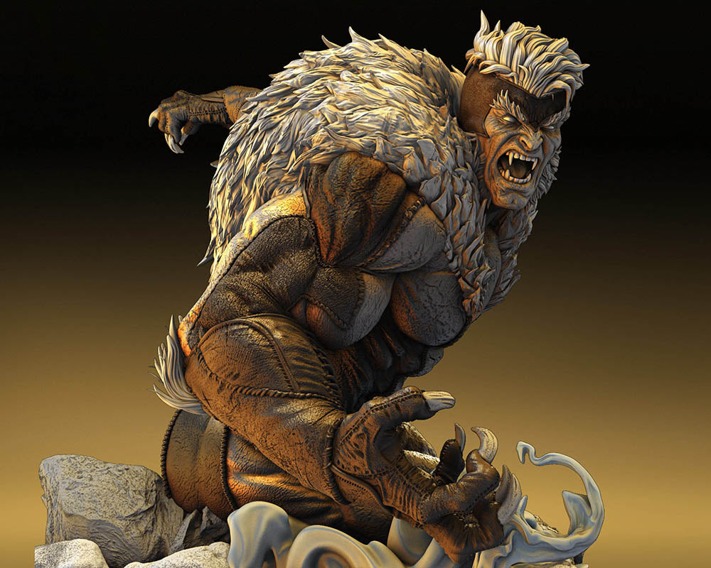 Sabretooth - Sculpture