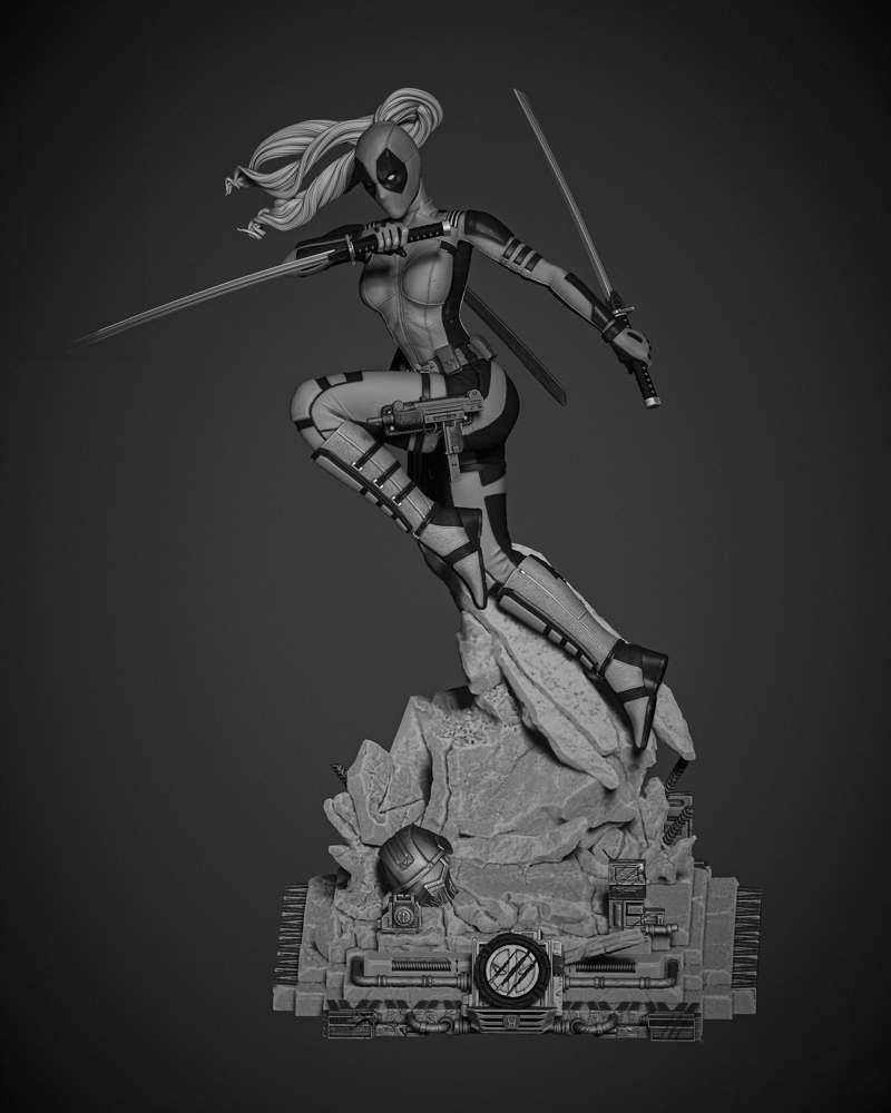 Lady Deadpool - Sculpture