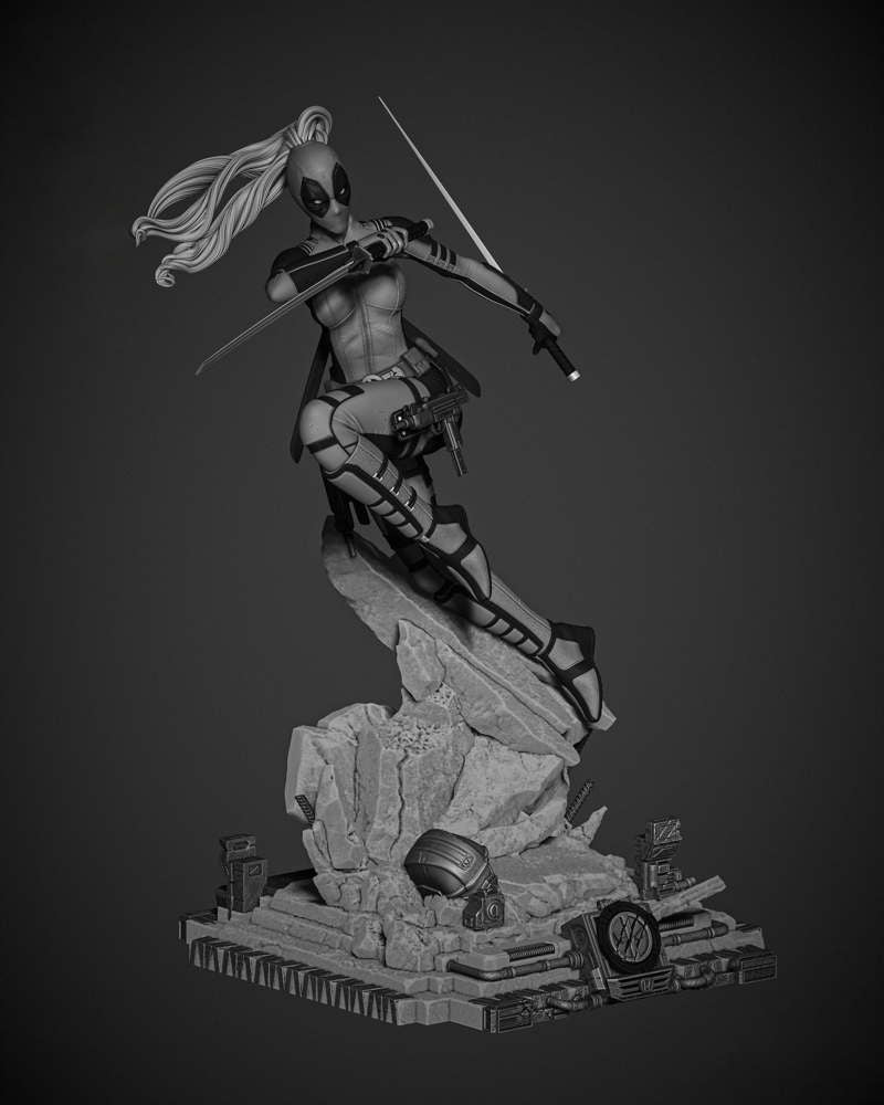 Lady Deadpool - Sculpture