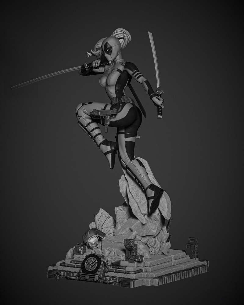 Lady Deadpool - Sculpture