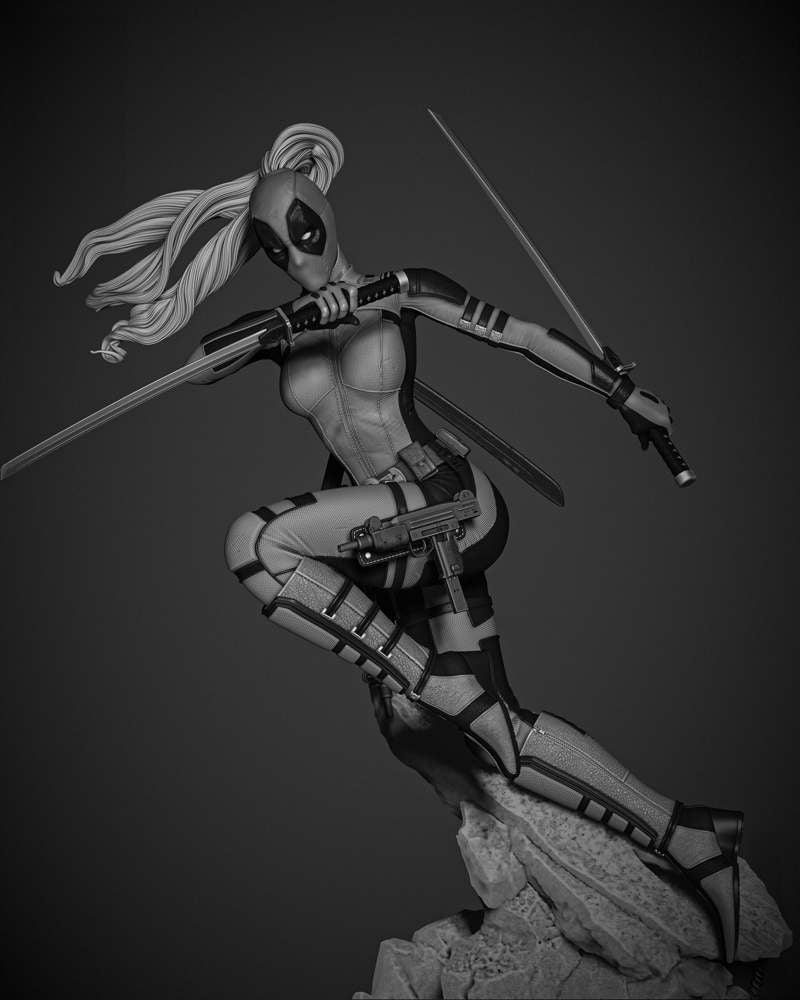 Lady Deadpool - Sculpture