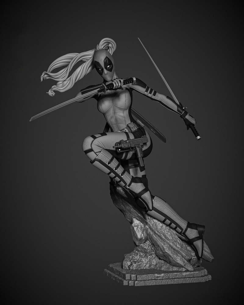 Lady Deadpool - Sculpture