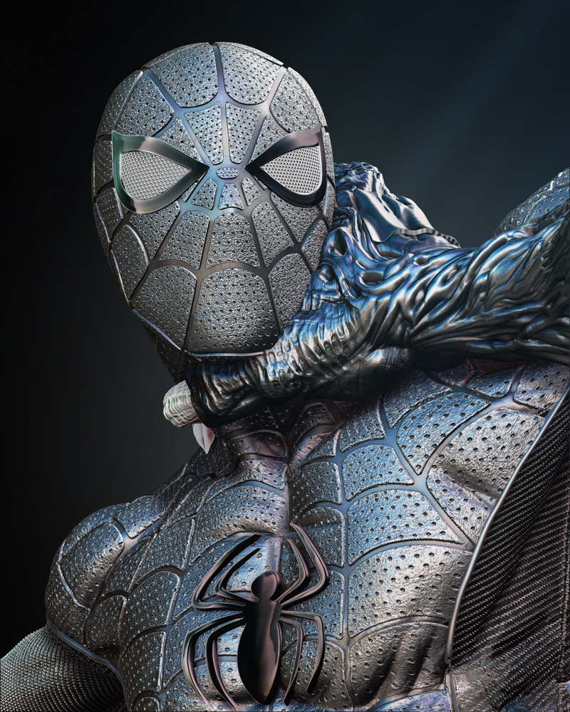 Spiderman and Venom - Diorama