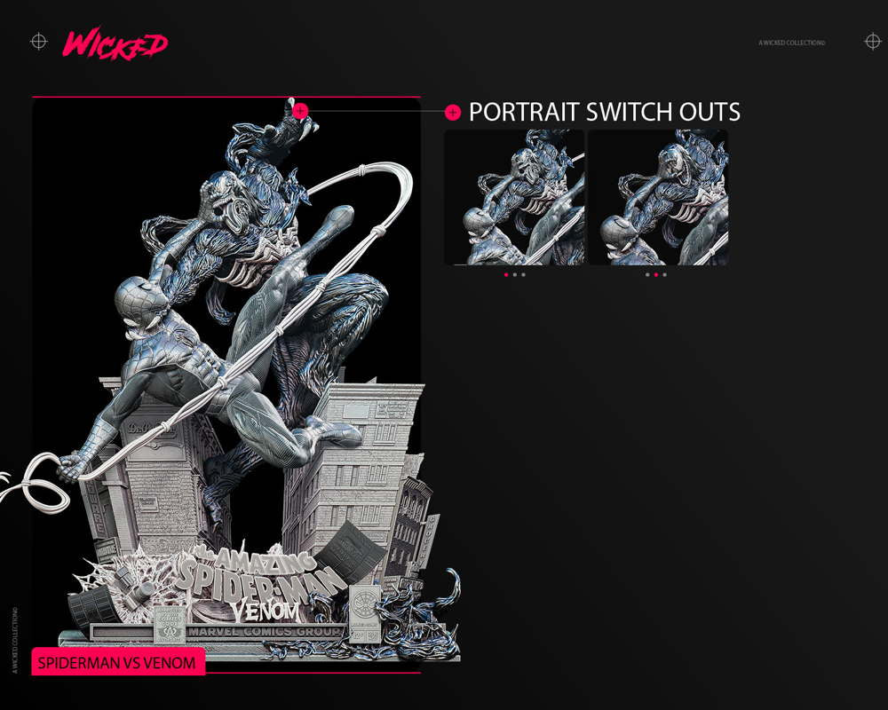 Spiderman and Venom - Diorama