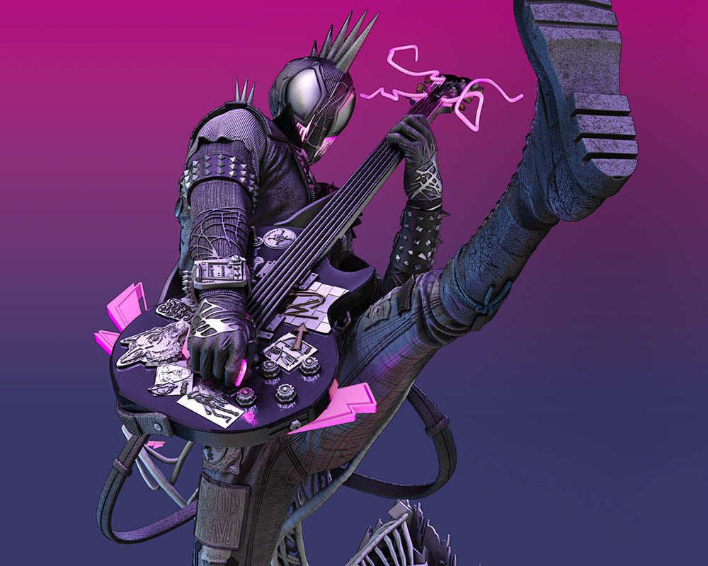 Spider Punk - Sculpture