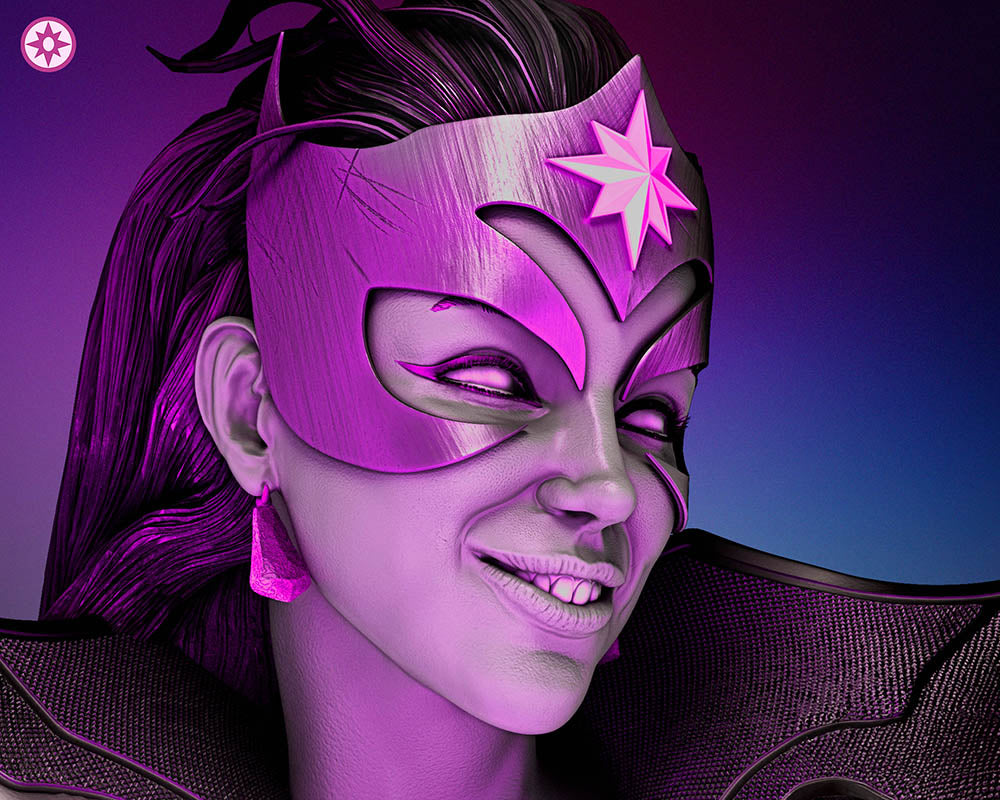 Star Sapphire - Bust