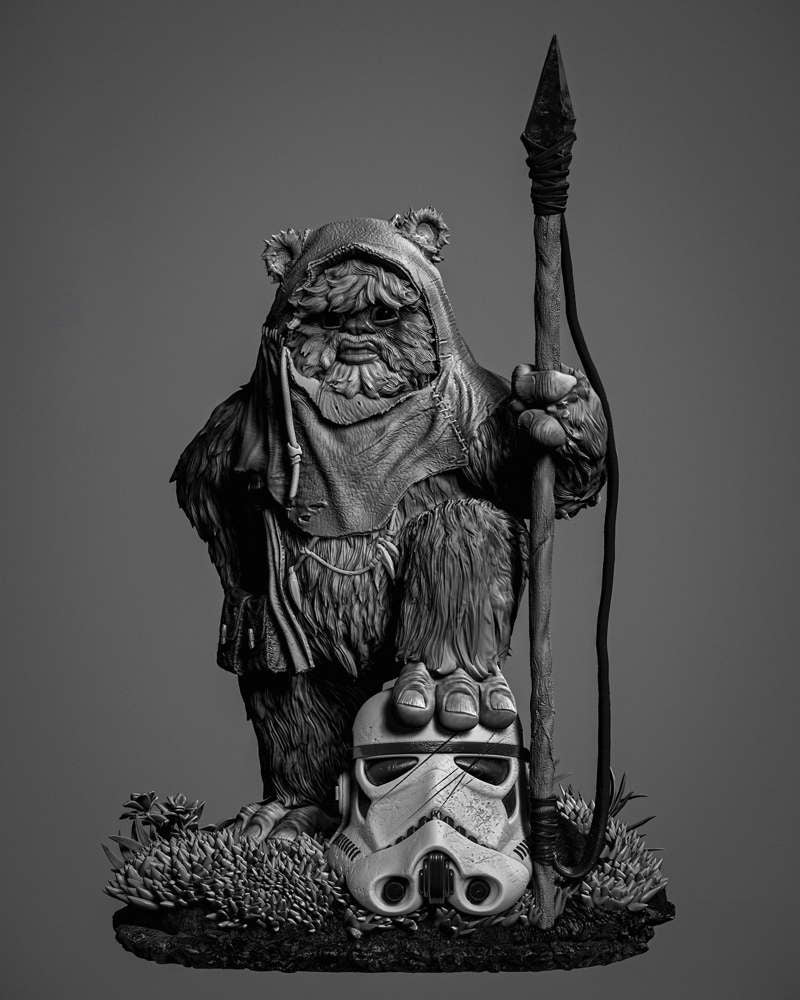 Ewok 1 - Sculpture