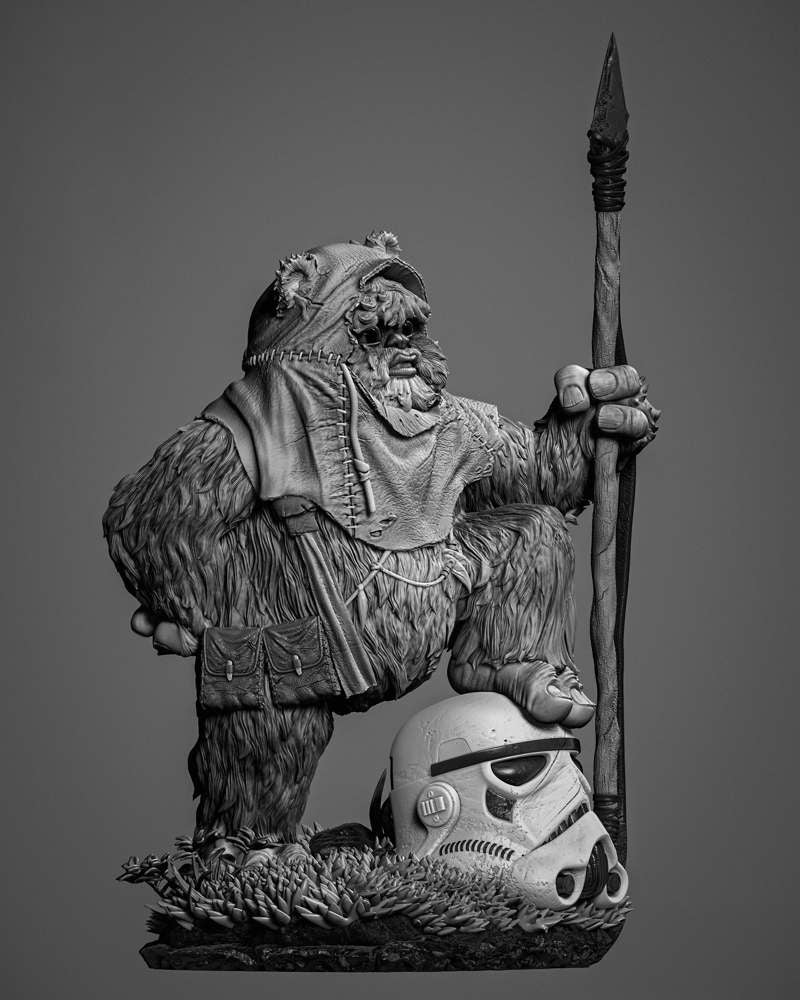 Ewok 1 - Sculpture