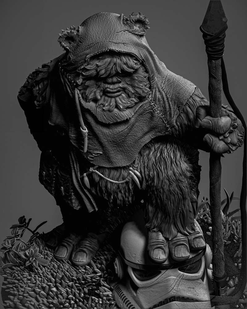 Ewok 1 - Sculpture