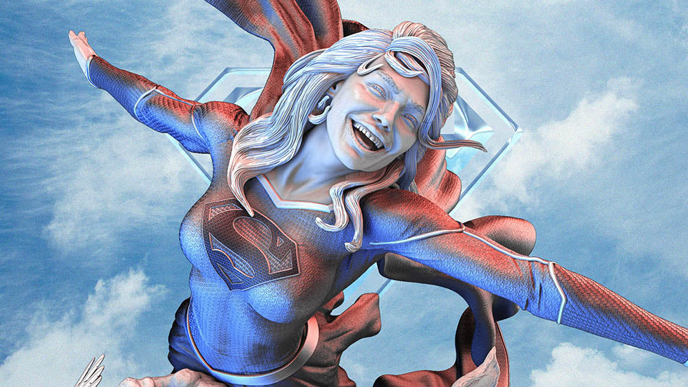 Super Girl - Sculpture