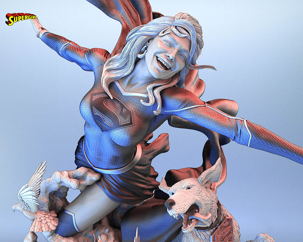 Super Girl - Sculpture