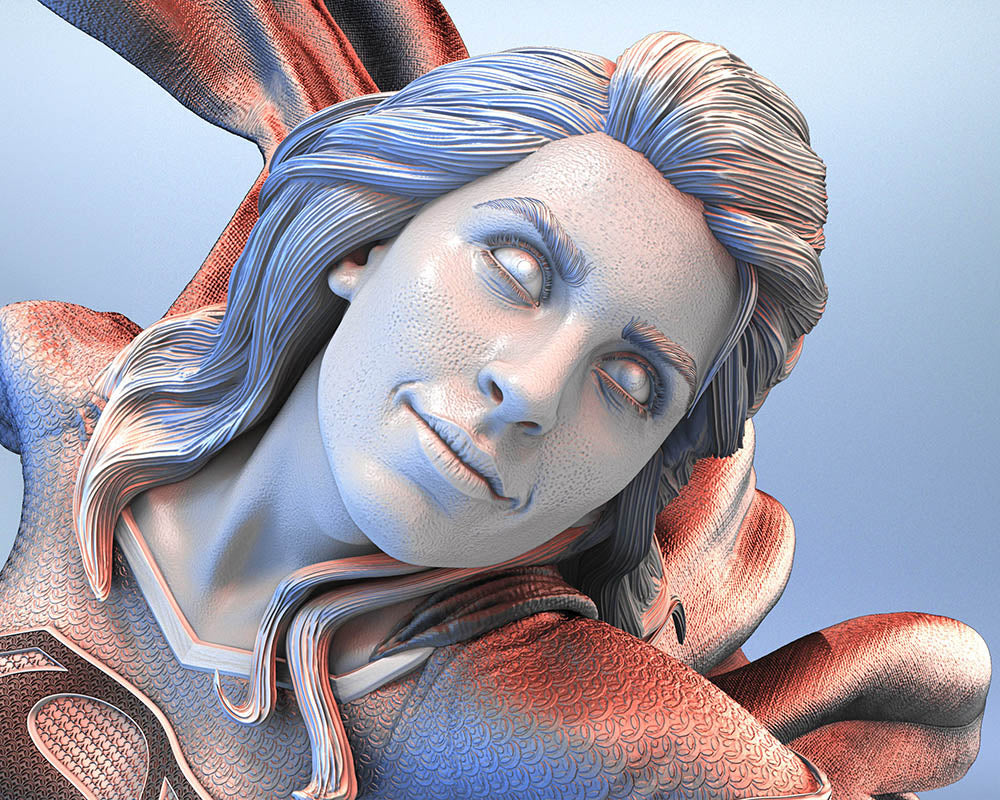 Super Girl - Sculpture