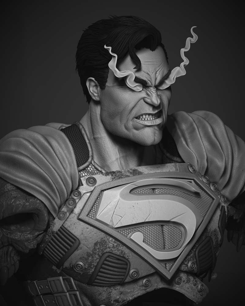 Superman - (Dark Night Bust) - Portrait