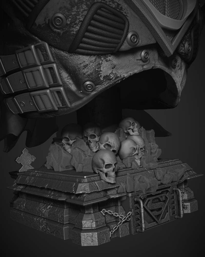 Superman - (Dark Night Bust) - Portrait