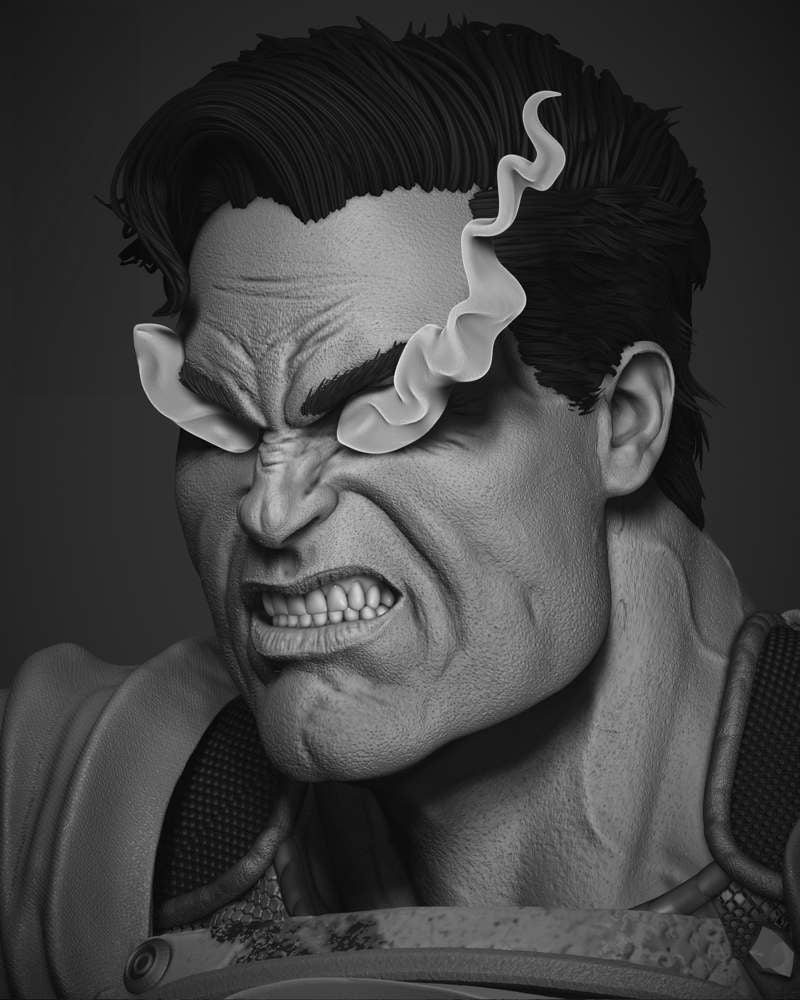 Superman - (Dark Night Bust) - Portrait