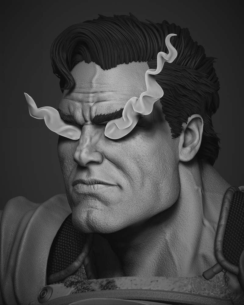 Superman - (Dark Night Bust) - Portrait
