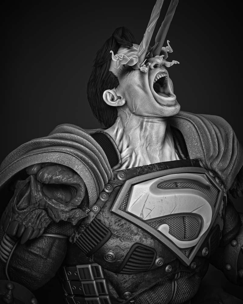 Superman - Dark Night - Sculpture