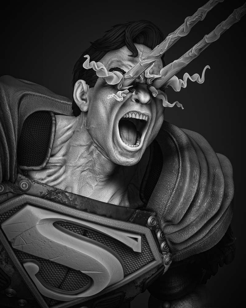 Superman - Dark Night - Sculpture