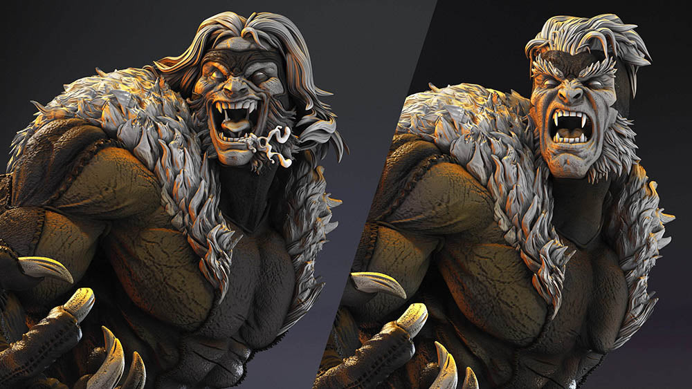 Sabretooth #2 - Sculpture