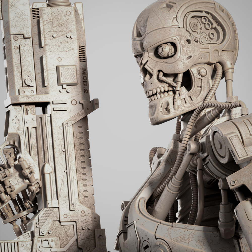 Terminator Arnold - Sculpture