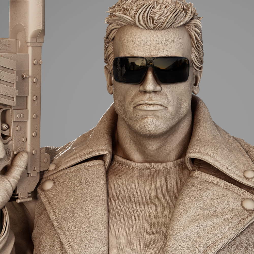 Terminator Arnold - Sculpture