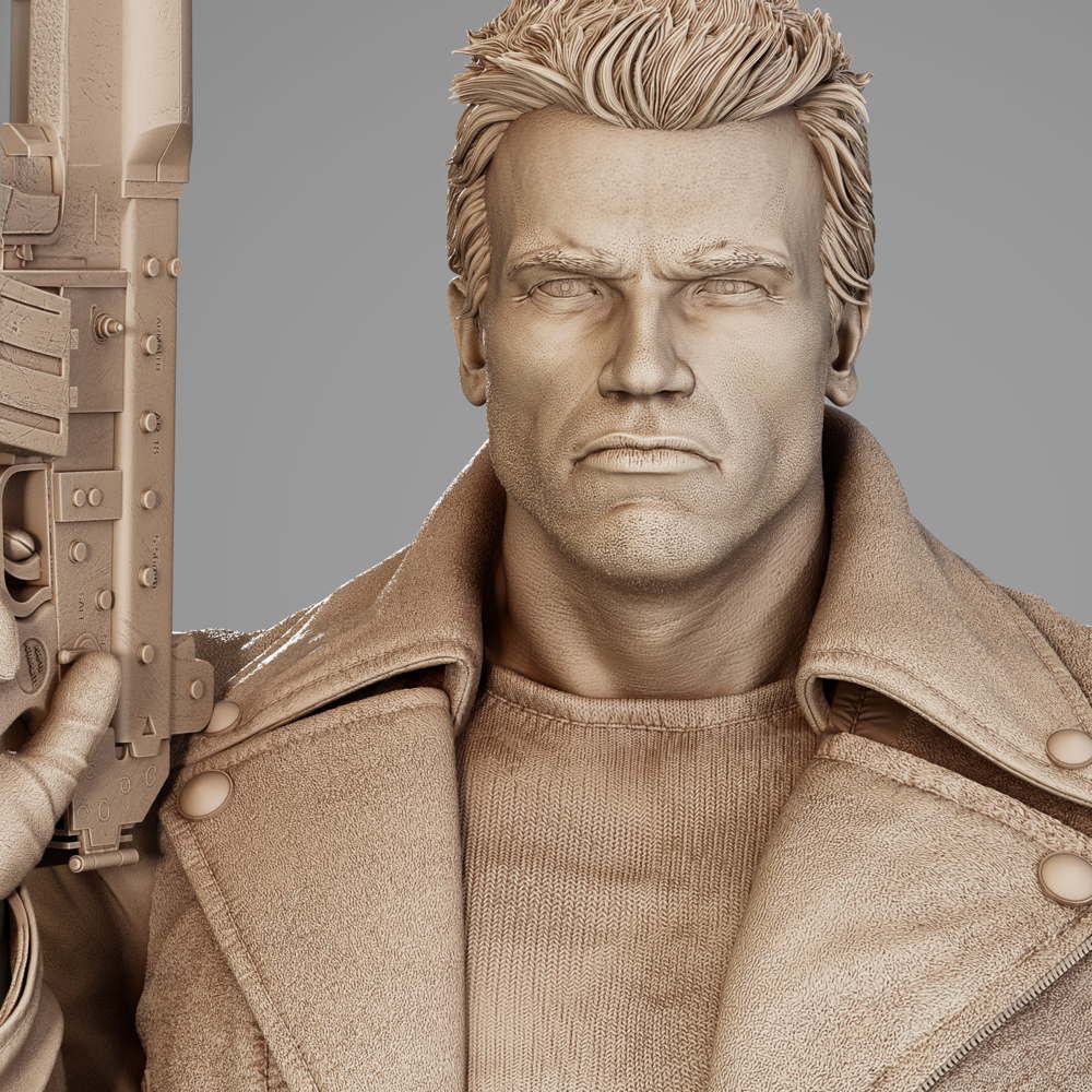 Terminator Arnold - Sculpture