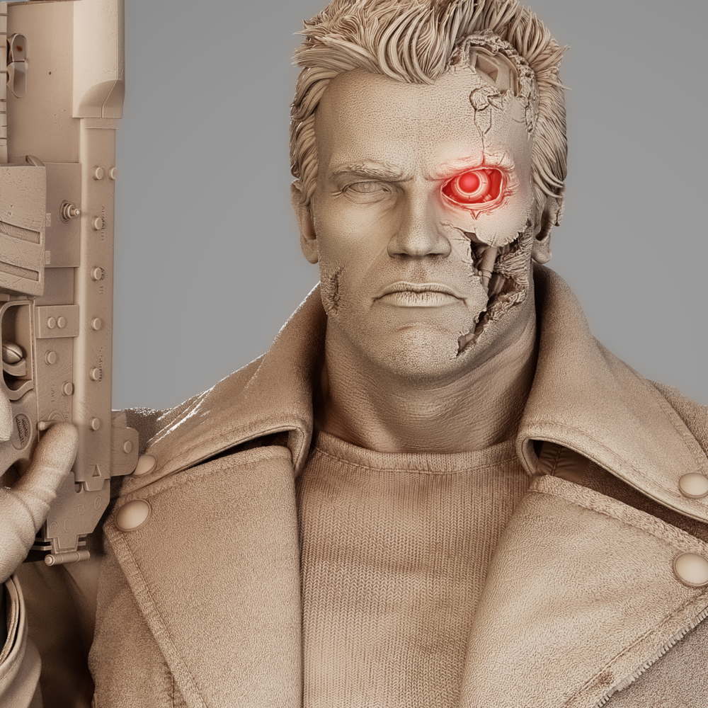 Terminator Arnold - Sculpture