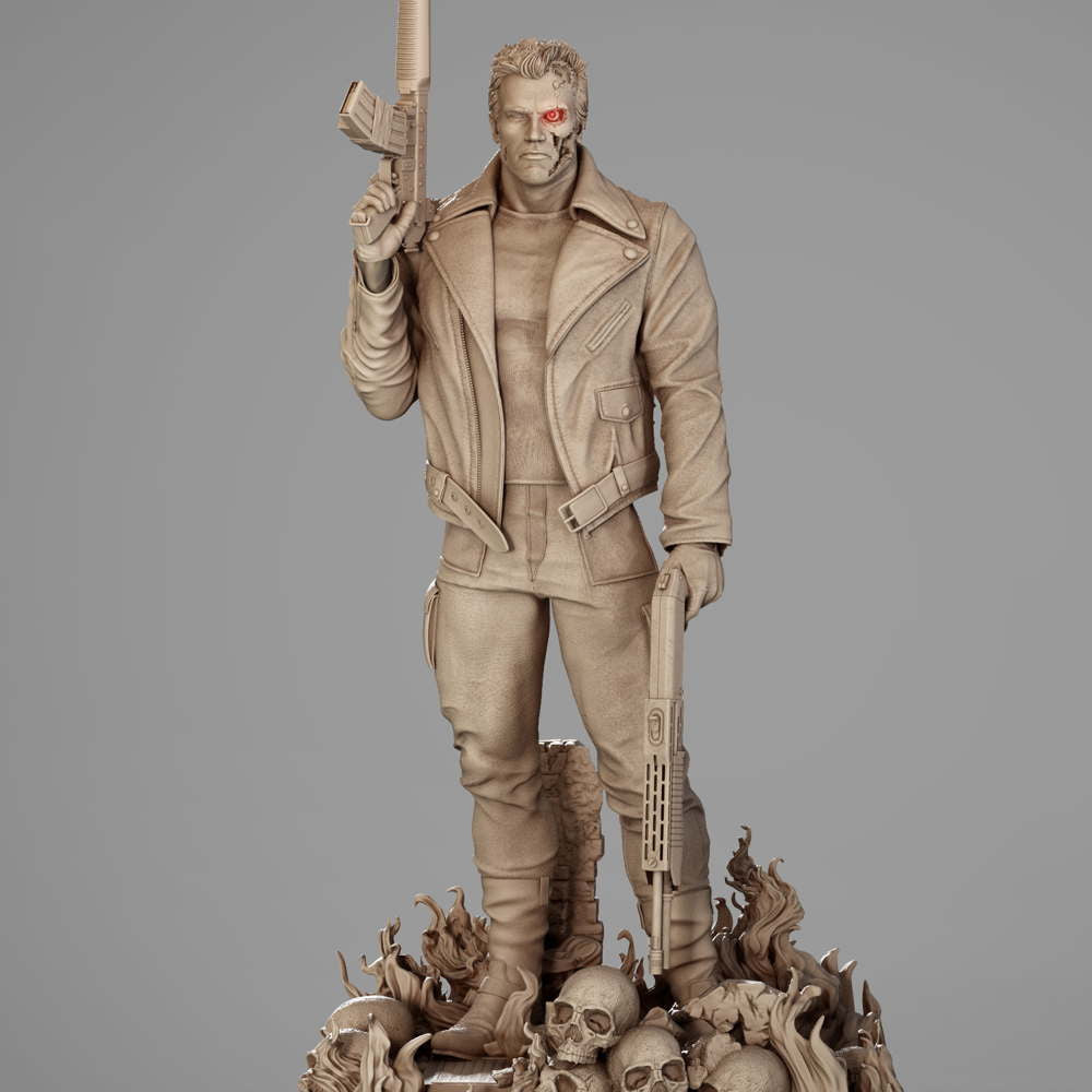 Terminator Arnold - Sculpture
