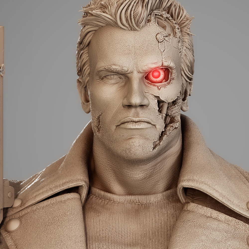 Terminator Arnold - Sculpture