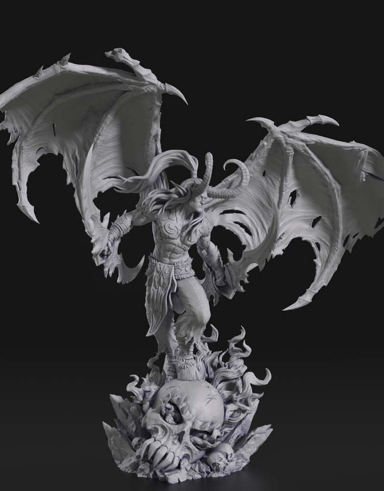 Illidan Stormrage - World of Warcraft - Sculpture
