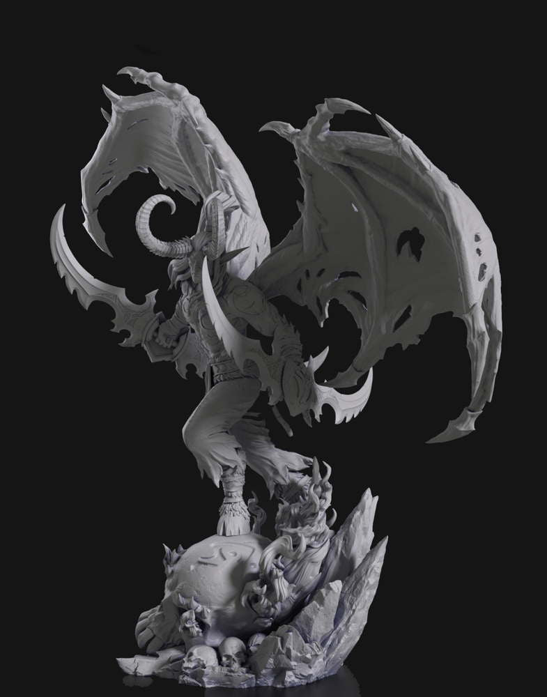 Illidan Stormrage - World of Warcraft - Sculpture