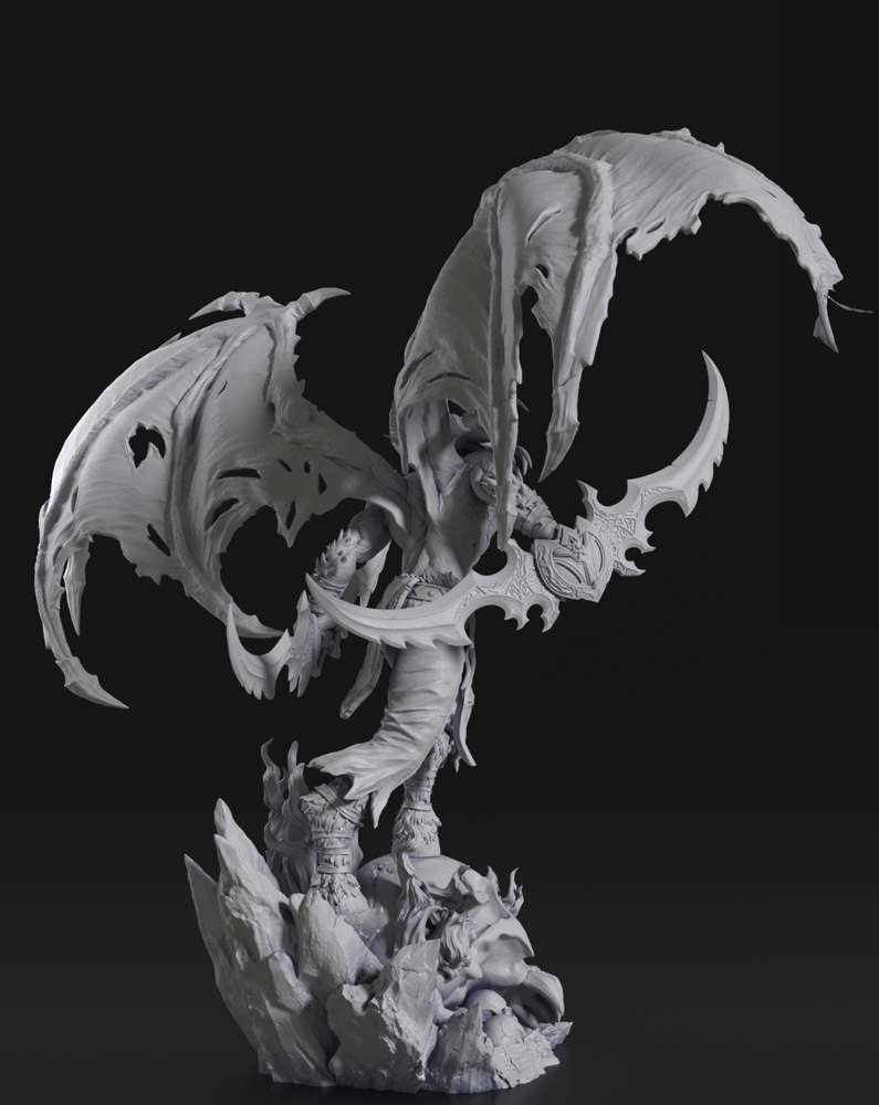 Illidan Stormrage - World of Warcraft - Sculpture