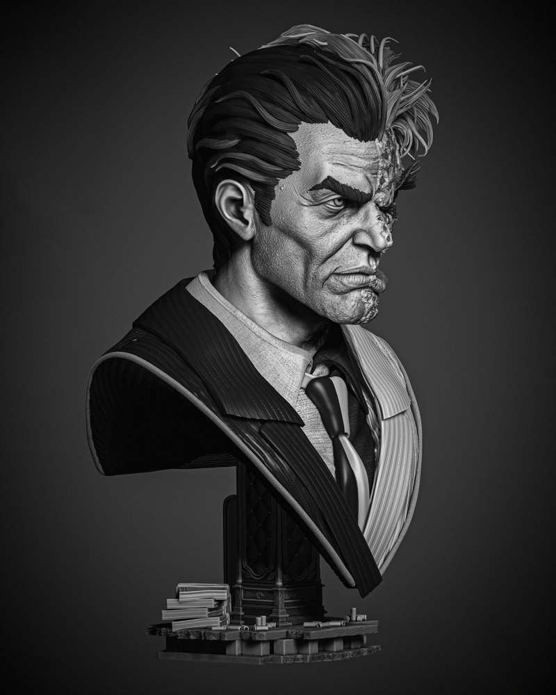 Two Face - Portrait Bust