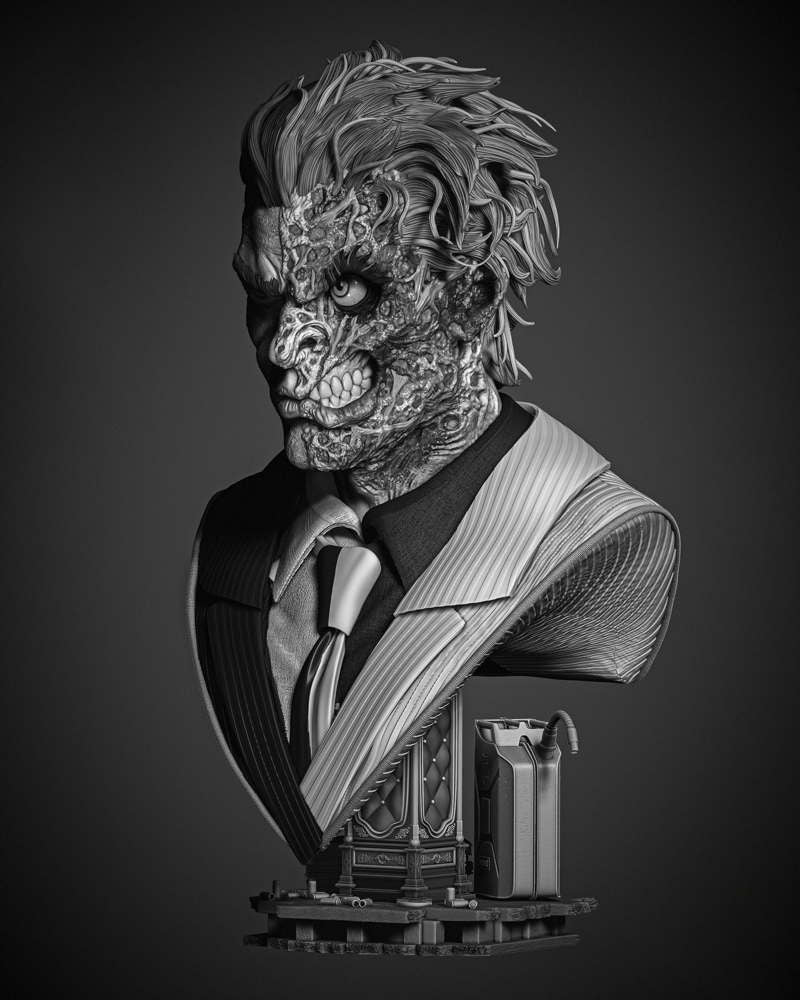 Two Face - Portrait Bust