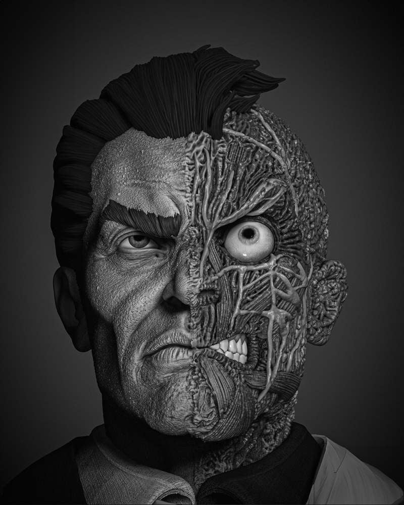 Two Face - Portrait Bust