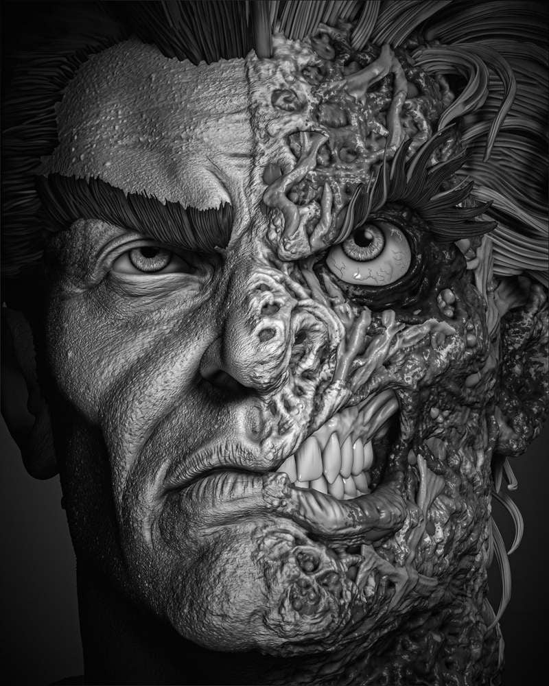 Two Face - Portrait Bust