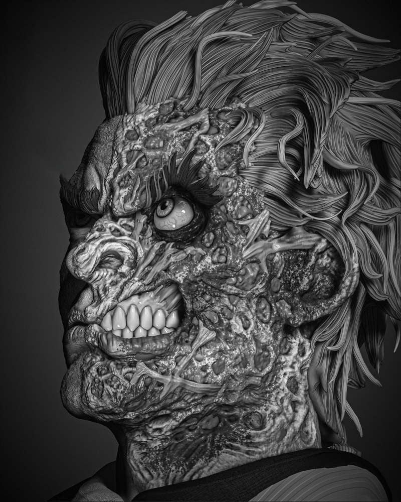 Two Face - Portrait Bust