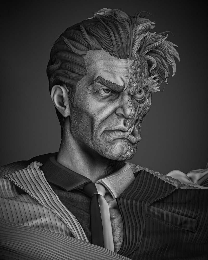 Two Face - Sculpture