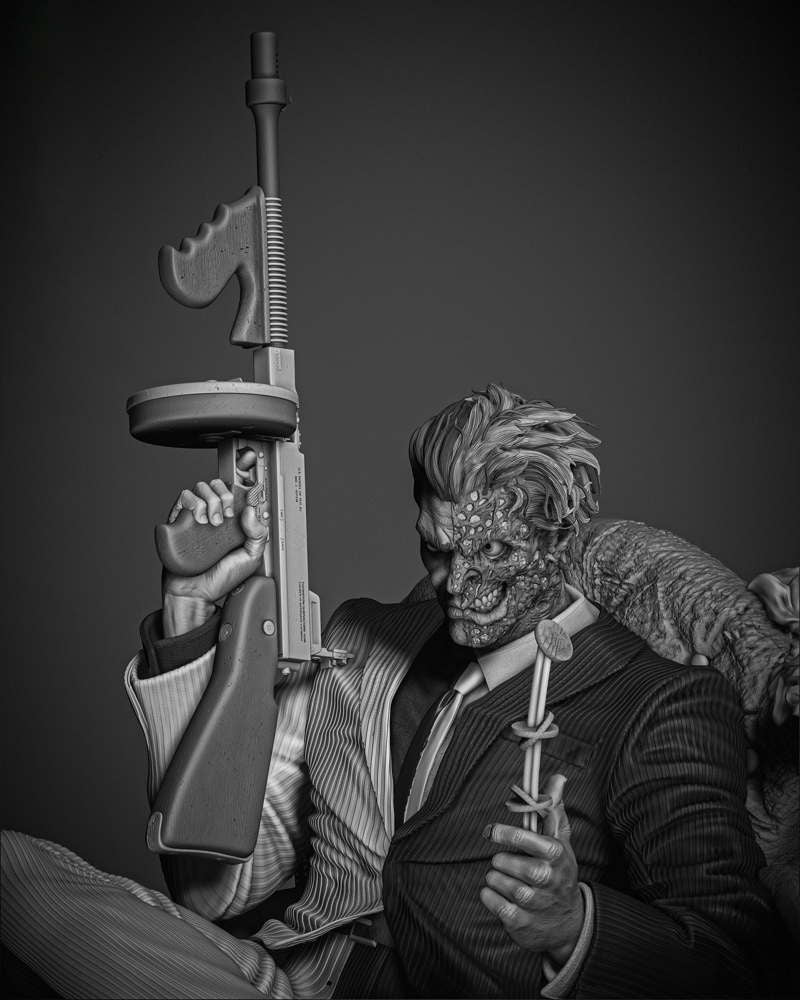 Two Face - Sculpture