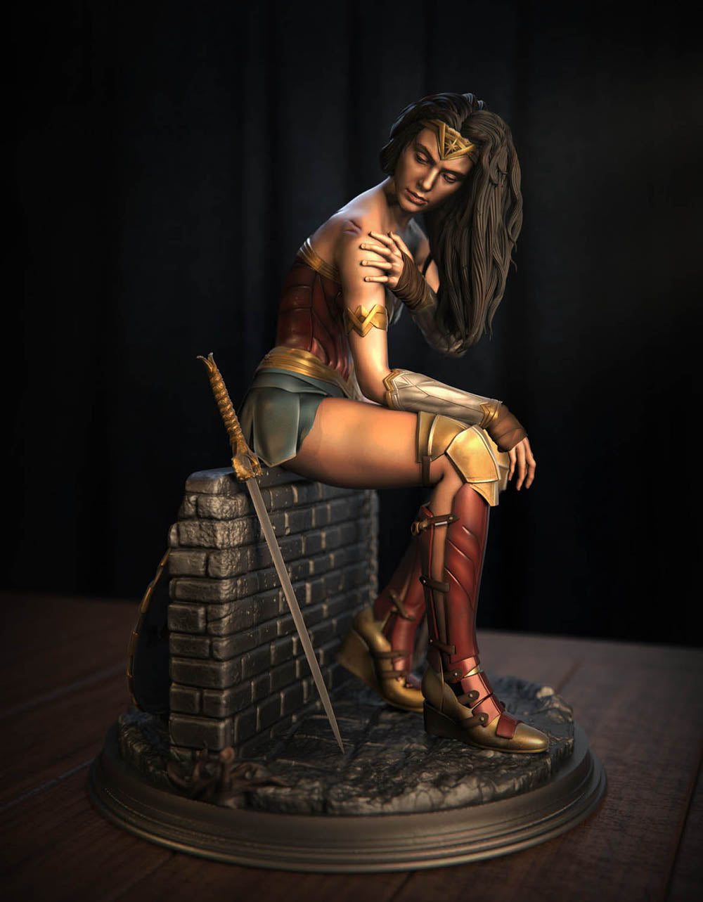 Wonder Woman - (Gal Gadot) - Sculpture