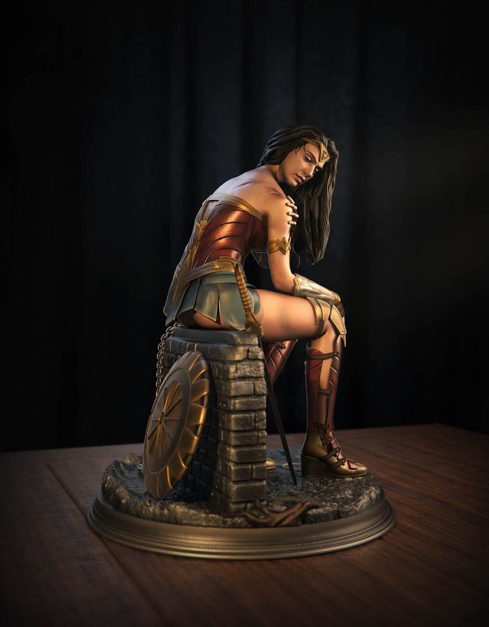 Wonder Woman - (Gal Gadot) - Sculpture