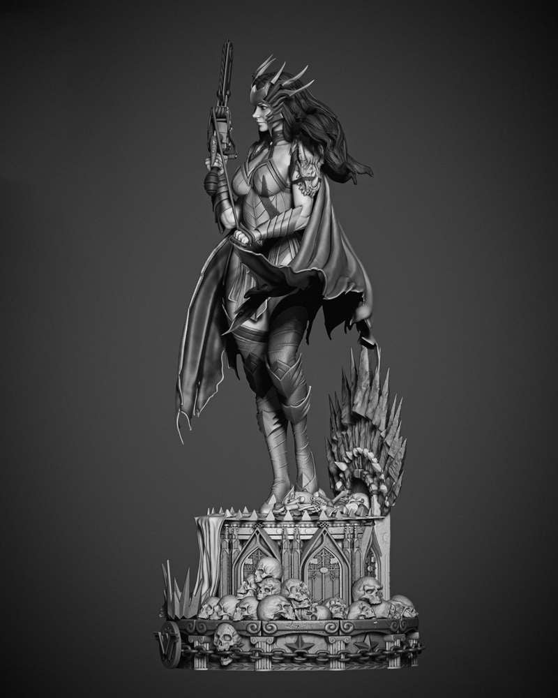Wonder Woman Death Metal - Sculpture
