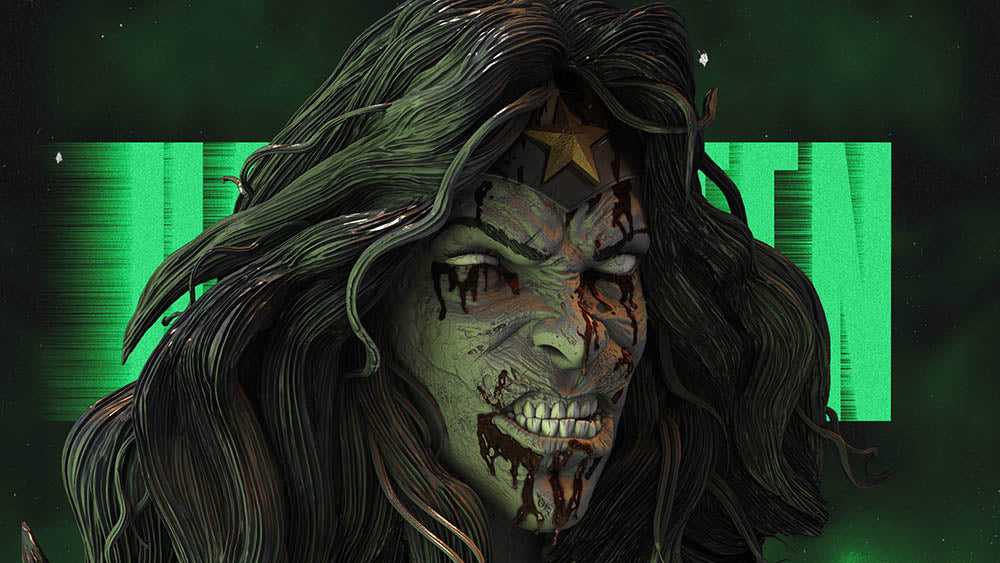 Wonder Woman Zombie - Bust