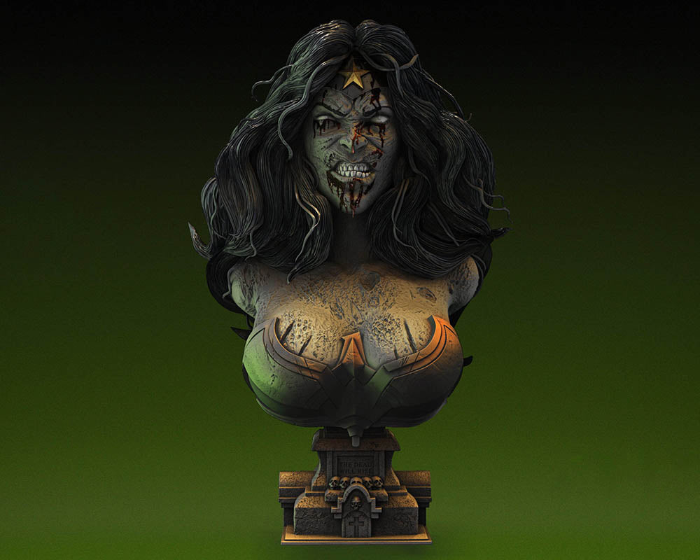 Wonder Woman Zombie - Bust